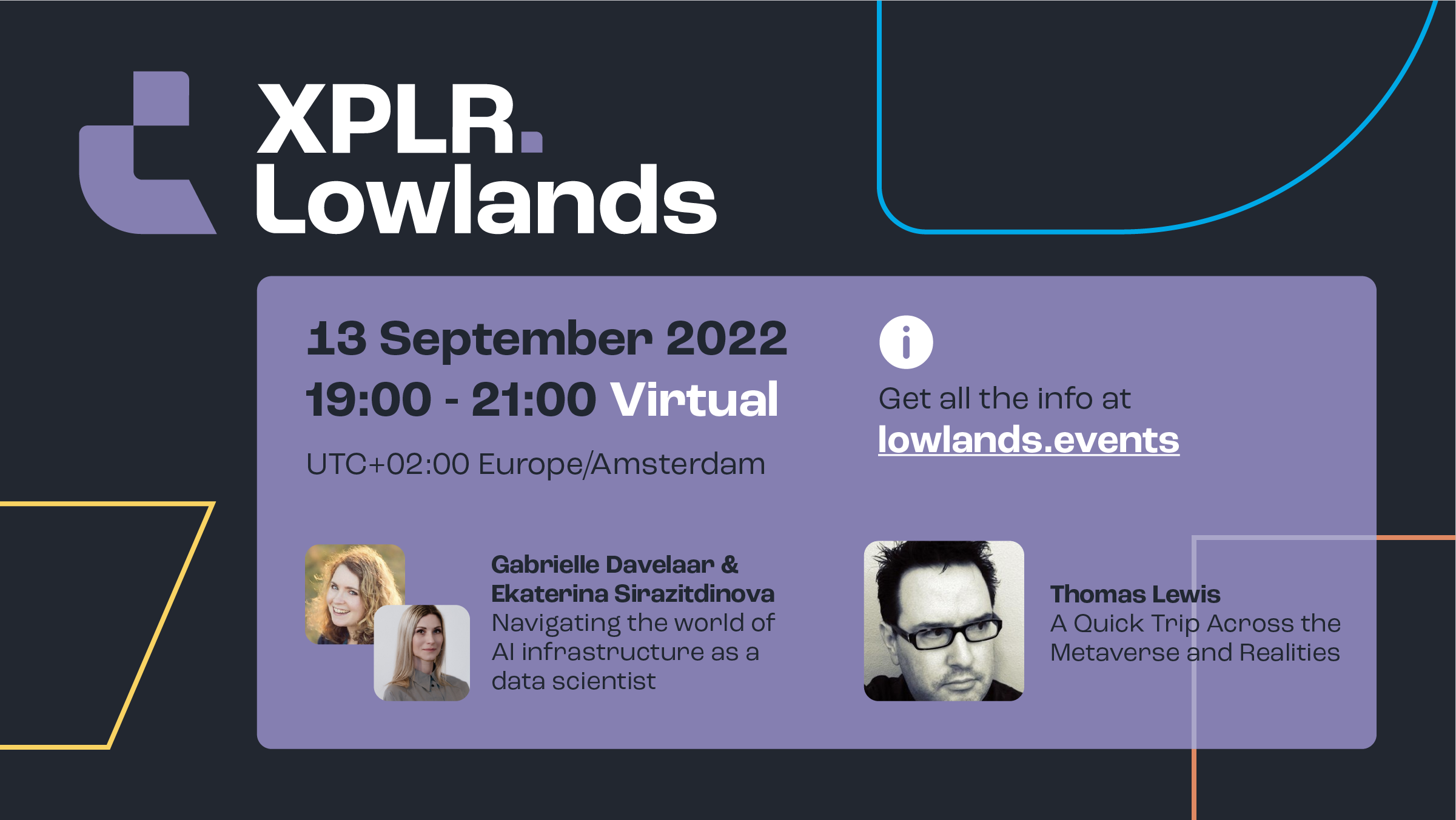 XPLR.Lowlands 13 September (Virtual)