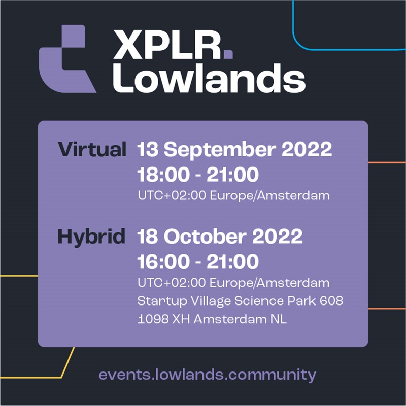 Event banner for Lowlands. Community